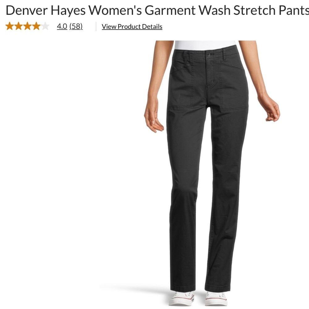 Denver Hayes Black Cotton Pants